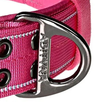 Large pink dog collar