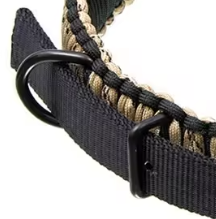 Thin paracord dog collar