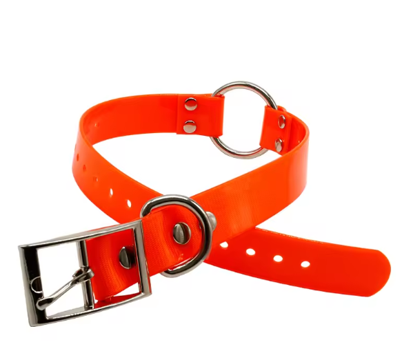 Orange Biothane collar