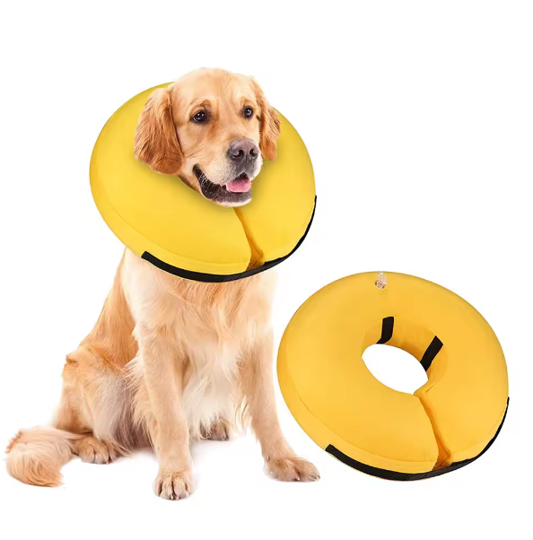 Blow up dog cone collar