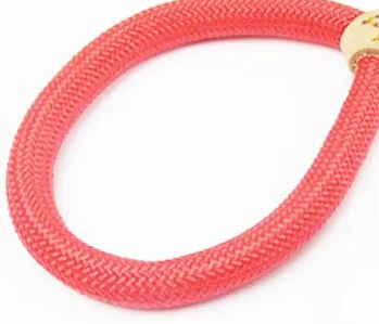 Pink rope dog leash