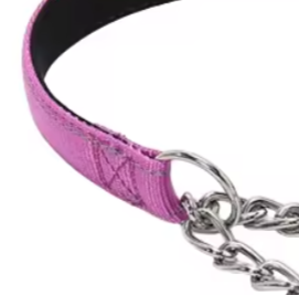 Purple martingale dog collar