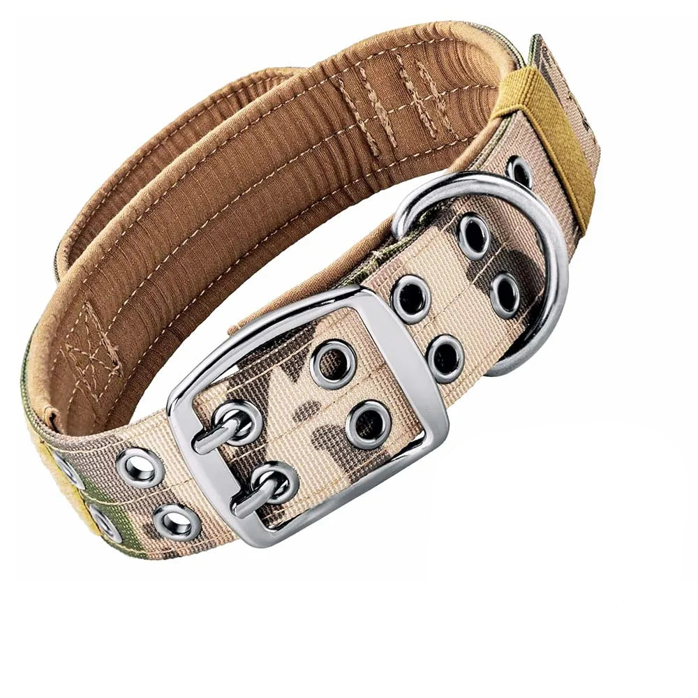 Military dog collar with handle