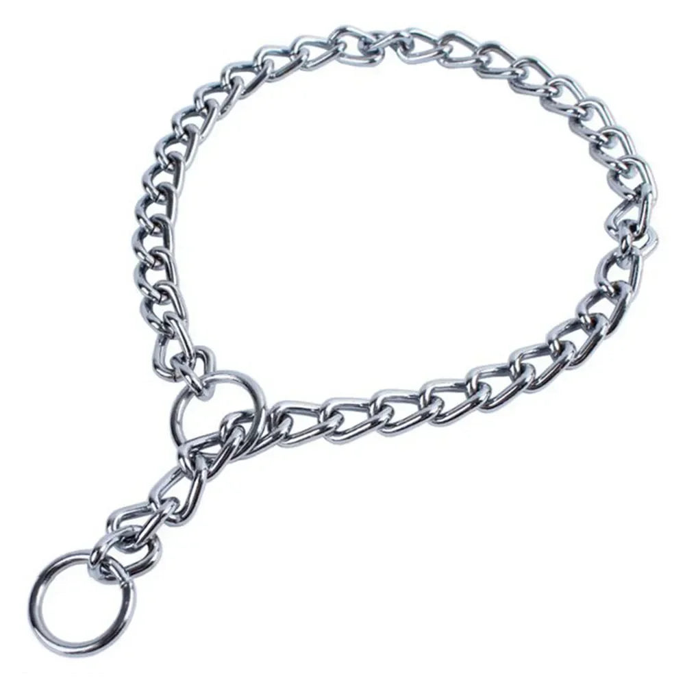 Heavy dog chain collar