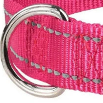 Pink reflective dog collar