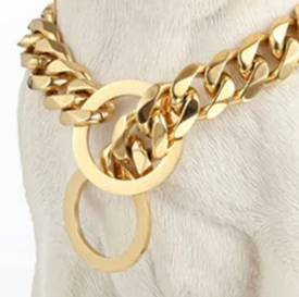 Dog slip chain collar