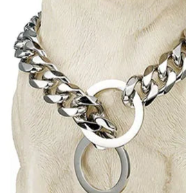 Heavy duty dog chain collar