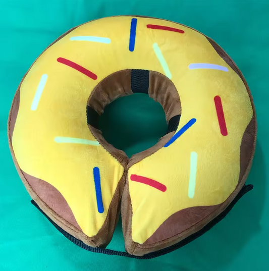 Inflatable donut collar