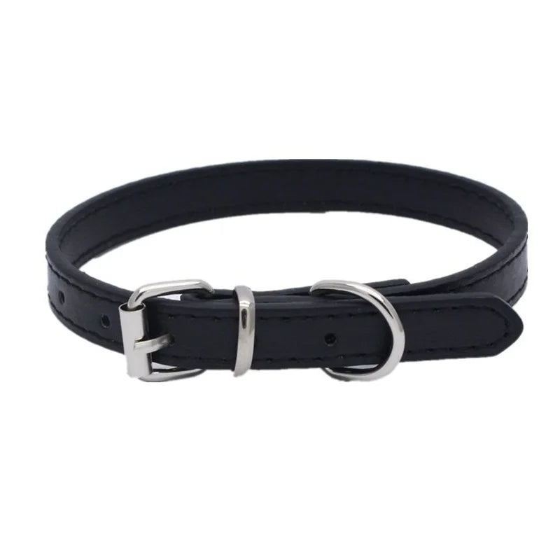 Small leather dog collar