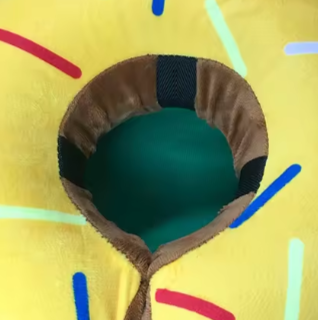 Inflatable donut collar