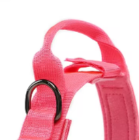 Pink tactical dog collar