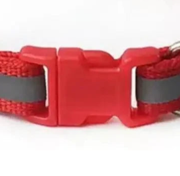 Red reflective dog collar