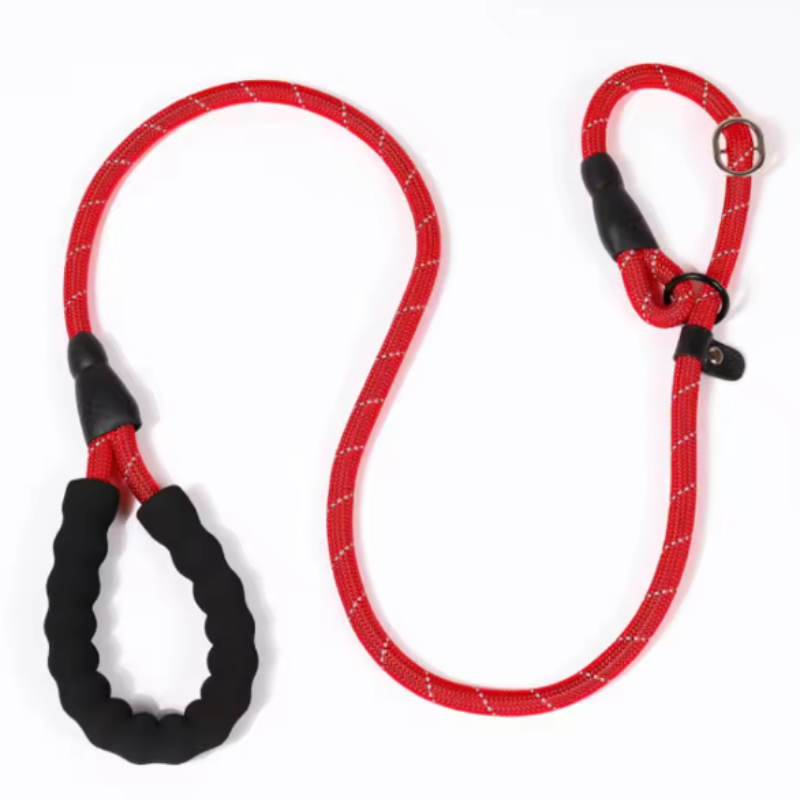 Braided nylon training slip collar