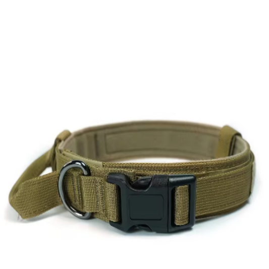 Tactical dog collar with velcro