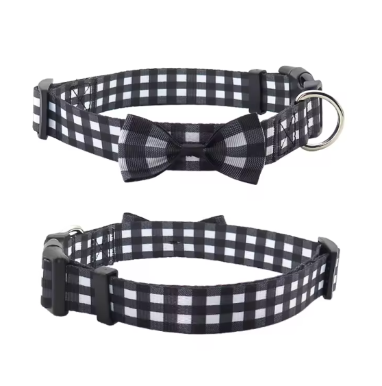 Tartan puppy collar