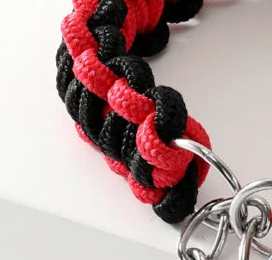 Heavy duty rope dog collar