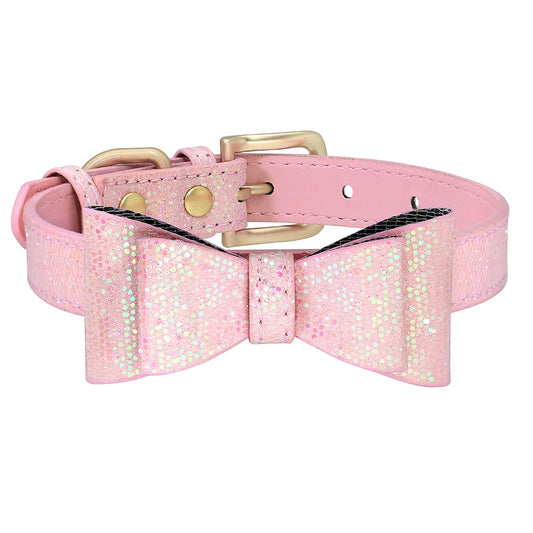 Baby pink dog collar