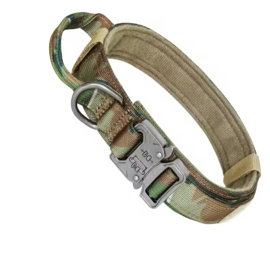 Military tactical dog collar