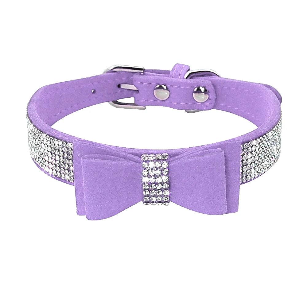 Puppy bow tie dog collar