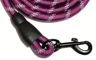 Soft rope dog lead