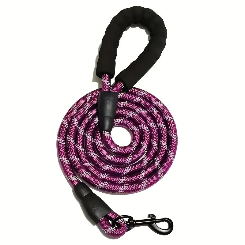 Soft rope dog lead