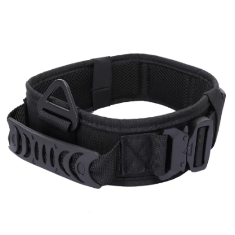 Thick black dog collar