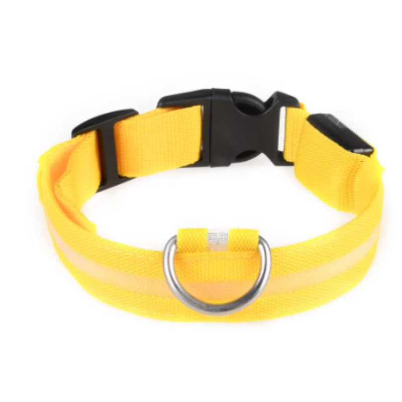 Yellow puppy collar