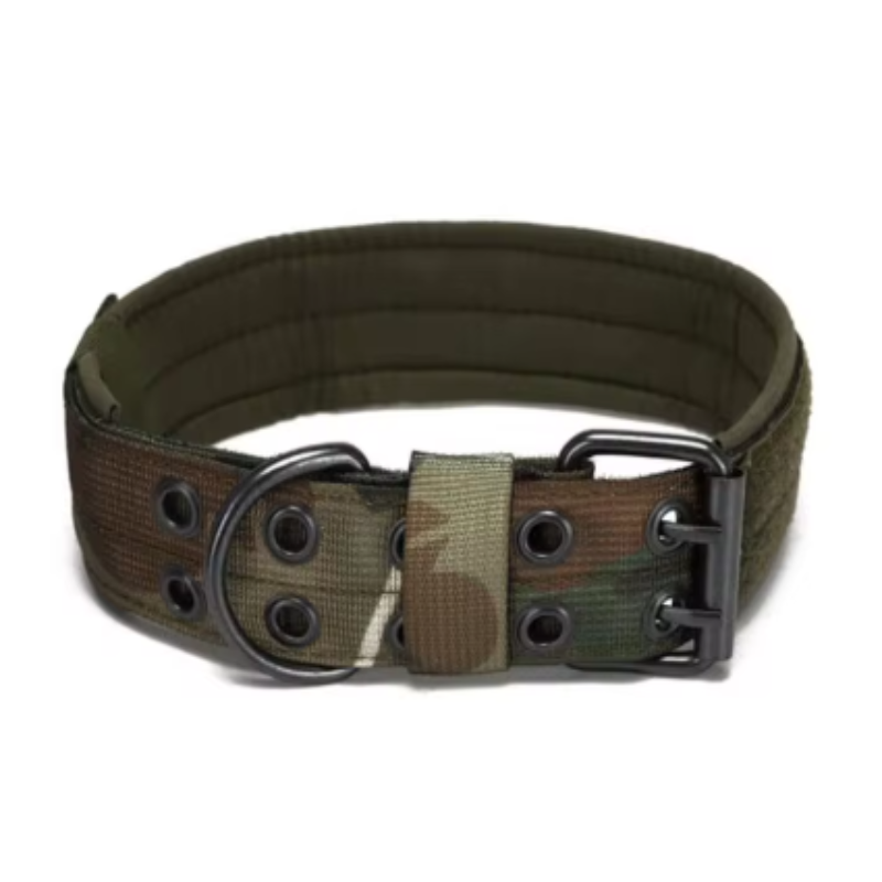 Wide tactical dog collar