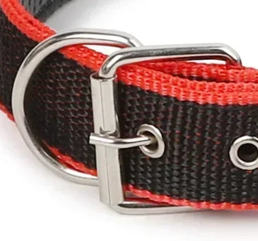 Dog collar metal buckle