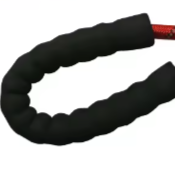 Red dog collar and leash