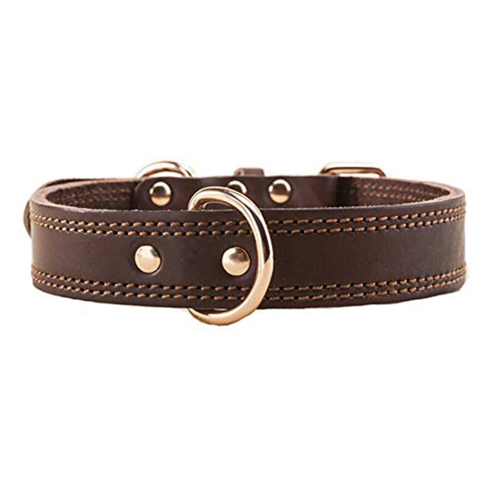 Leather tactical leather dog collar