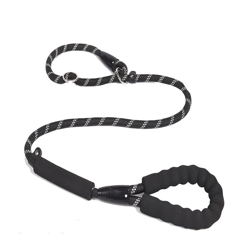 Rope dog collar and leash