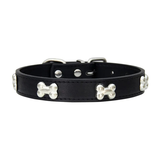 XS leather dog collar