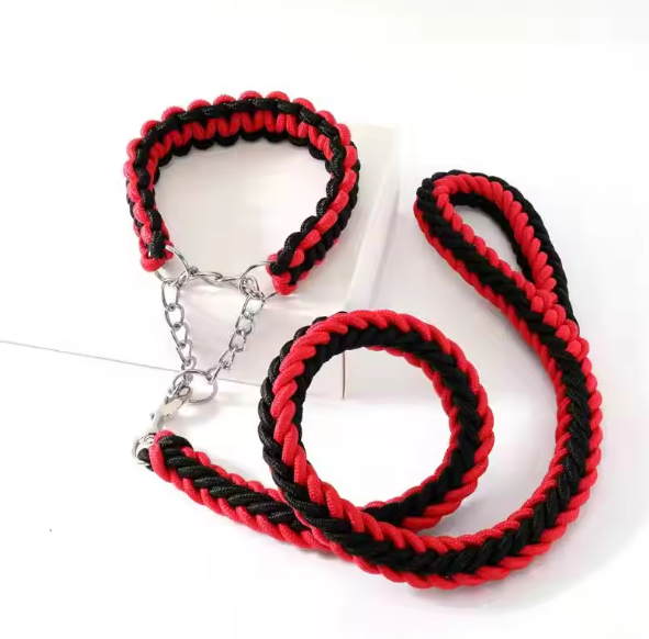 Martingale paracord dog collar